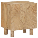 Comodino a muro fatto a mano Marrone Teak 40 x 30 x 45 cm