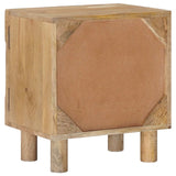 Comodino a muro fatto a mano Marrone Teak 40 x 30 x 45 cm