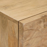 Comodino a muro fatto a mano Marrone Teak 40 x 30 x 20 cm