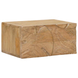 Comodino a muro fatto a mano Marrone Teak 40 x 30 x 20 cm