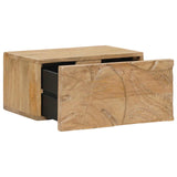 Comodino a muro fatto a mano Marrone Teak 40 x 30 x 20 cm