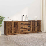 Sideboards con cassetto 3 pcs Legno antico 210 x 35,5 x 67,5 cm