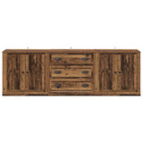 Sideboards con cassetto 3 pcs Legno antico 210 x 35,5 x 67,5 cm