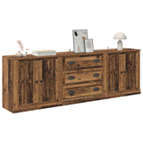 Sideboards con cassetto 3 pcs Legno antico 210 x 35,5 x 67,5 cm