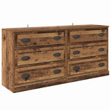 Sideboards con cassetto 2 pcs Legno vecchio 70 x 35,5 x 67,5 cm