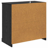 Sideboards con cassetto 2 pcs Rovere Nero 70 x 35,5 x 67,5 cm