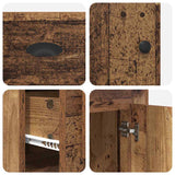 Scrivania con armadietto Legno vecchio 154,5 x 50 x 75 cm