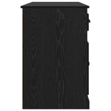 Scrivania con armadietto Rovere Nero 154,5 x 50 x 75 cm