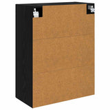 Armadi da Parete 2 pcs Rovere Nero 69,5 x 34 x 90 cm