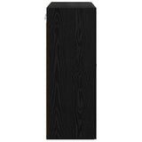 Armadi da Parete 2 pcs Rovere Nero 69,5 x 34 x 90 cm