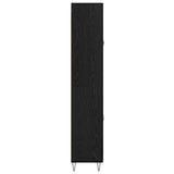 Credenza Rovere Nero 69,5 x 34 x 90 cm Legno truciolato