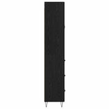 Credenza Rovere Nero 69,5 x 34 x 90 cm Legno truciolato