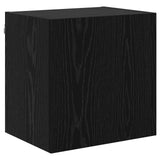 Mobile TV 4 pcs Rovere Nero Legno truciolato