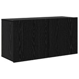 Mobile TV 4 pcs Rovere Nero Legno truciolato