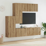 Unità TV da Parete 5 pcs Rovere artigianale Legno truciolato