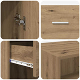 Credenza con cassetto Rovere artigianale 50 x 42,5 x 225 cm