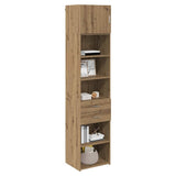 Credenza con cassetto Rovere artigianale 50 x 42,5 x 225 cm