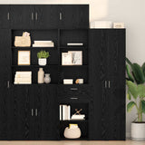 Credenza Rovere Nero 50 x 42,5 x 225 cm Legno truciolato
