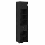 Credenza Rovere Nero 50 x 42,5 x 225 cm Legno truciolato