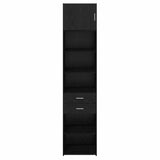 Credenza Rovere Nero 50 x 42,5 x 225 cm Legno truciolato