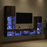 Unità per TV a Muro 4 pcs Legno vecchio Legno truciolato