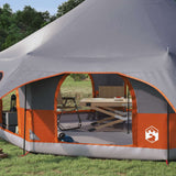 Tenda Familiare Grigio e arancione 10 persone