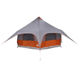 Tenda Familiare Grigio e arancione 10 persone