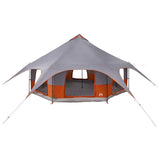 Tenda Familiare Grigio e arancione 10 persone