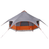 Tenda Familiare Grigio e arancione 10 persone