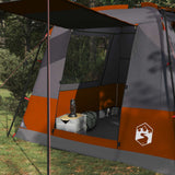 Tenda Toilette Grigio e arancione 10 persone