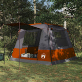 Tenda Toilette Grigio e arancione 10 persone