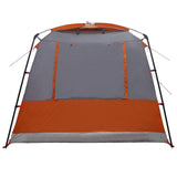 Tenda Toilette Grigio e arancione 10 persone