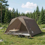 Tenda a tunnel Marrone e Grigio 4 persone
