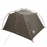 Tenda a tunnel Marrone e Grigio 4 persone