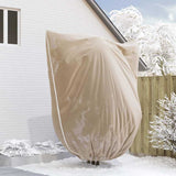 Coperture in Fleece per Protezione Antigelo delle Piante Beige