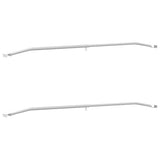 adatto per supporto per telo piatto 2 pcs Argento 100-145 cm