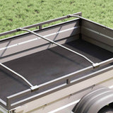 Supporto per teloni per rimorchi 3 pz Argento 102-155 cm