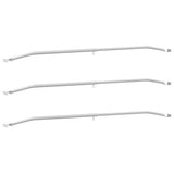 adatto per supporto per telo piatto 3 pcs Argento 100-145 cm