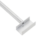 adatto per supporto per telo piatto 4 pcs Argento 100-145 cm