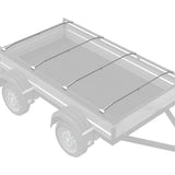 Supporto per teloni per rimorchi 4 pz Argento 102-155 cm