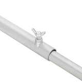 adatto per supporto per telo piatto 4 pcs Argento 130-210 cm