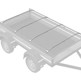 adatto per supporto per telo piatto 4 pcs Argento 130-210 cm