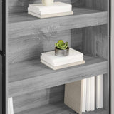 Armadio per Libri 2 pcs Grigio Sonoma 80 x 30 x 155 cm