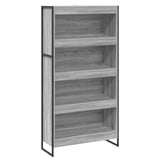 Armadio per Libri 2 pcs Grigio Sonoma 80 x 30 x 155 cm
