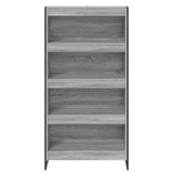 Armadio per Libri 2 pcs Grigio Sonoma 80 x 30 x 155 cm