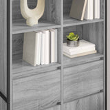 Credenza Grigio Sonoma 81 x 36 x 150.5 cm Legno truciolato