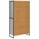 Credenza Grigio Sonoma 81 x 36 x 150.5 cm Legno truciolato