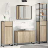 Set di mobili per il bagno Rovere Sonoma Legno truciolato
