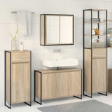 Set di mobili per il bagno Rovere Sonoma Legno truciolato