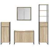 Set di mobili per il bagno Rovere Sonoma Legno truciolato